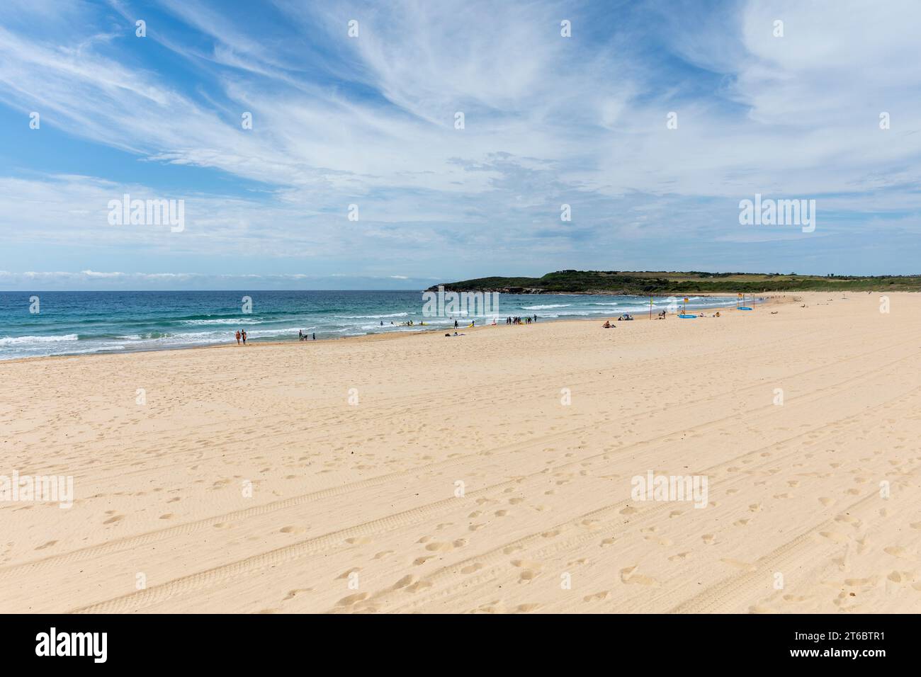 Maroubra Beach in Sydney eastern suburbs and Malabar headland national park,Sydney,NSW,Australia,2023 Stock Photo