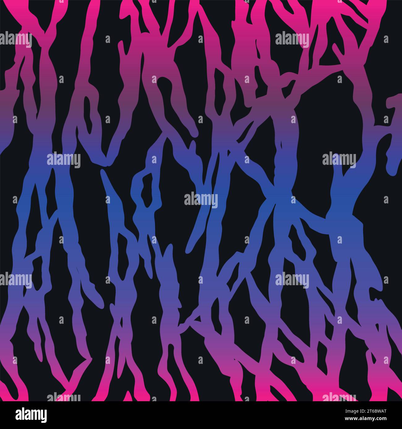 Gradient pink and blue organic seamless pattern Stock Vector