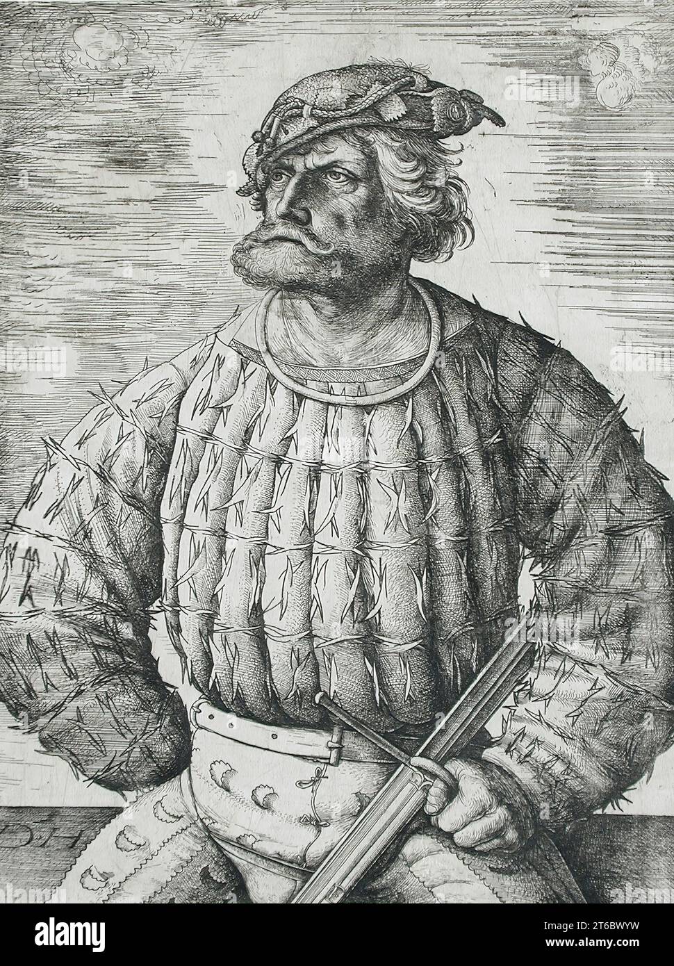Kunz von der Rosen, before 1515. Court jester of Maximilian I. Stock Photo