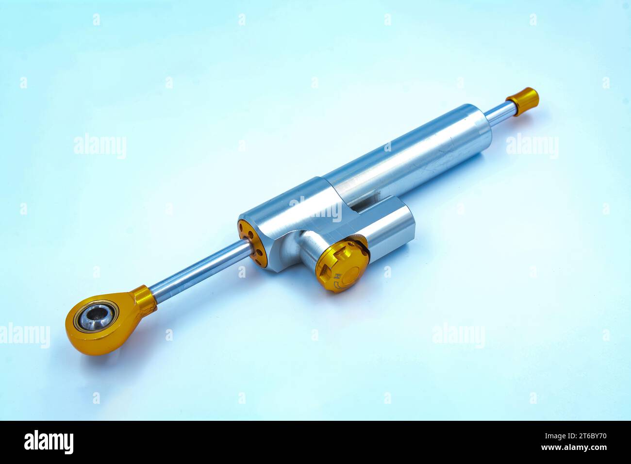 Stabilizer Steering Damper Motorcycle Bracket Support Kit Stock Photo