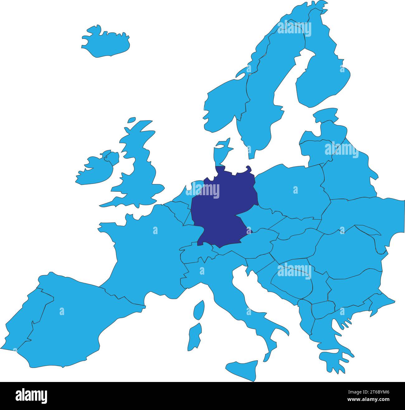 Location Map Of The FEDERAL REPUBLIC OF GERMANY EUROPE Stock Vector picasso-bug-r-entomology