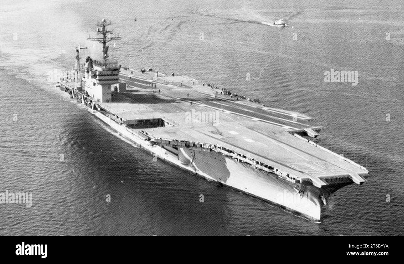 USS America (CVA-66) underway in early 1965 Stock Photo - Alamy