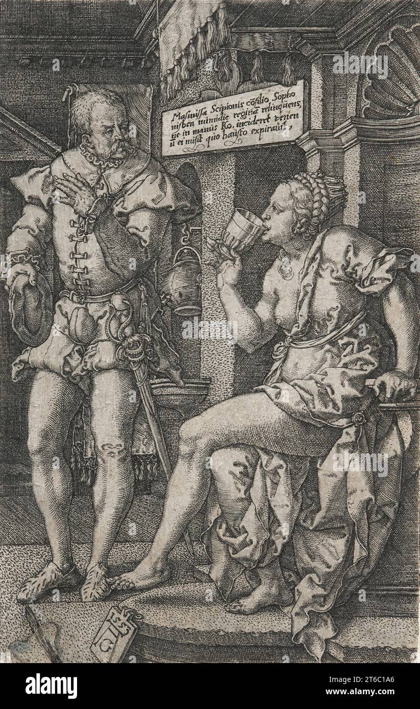 Sophonisba Drinking Poison, 1553. Stock Photo