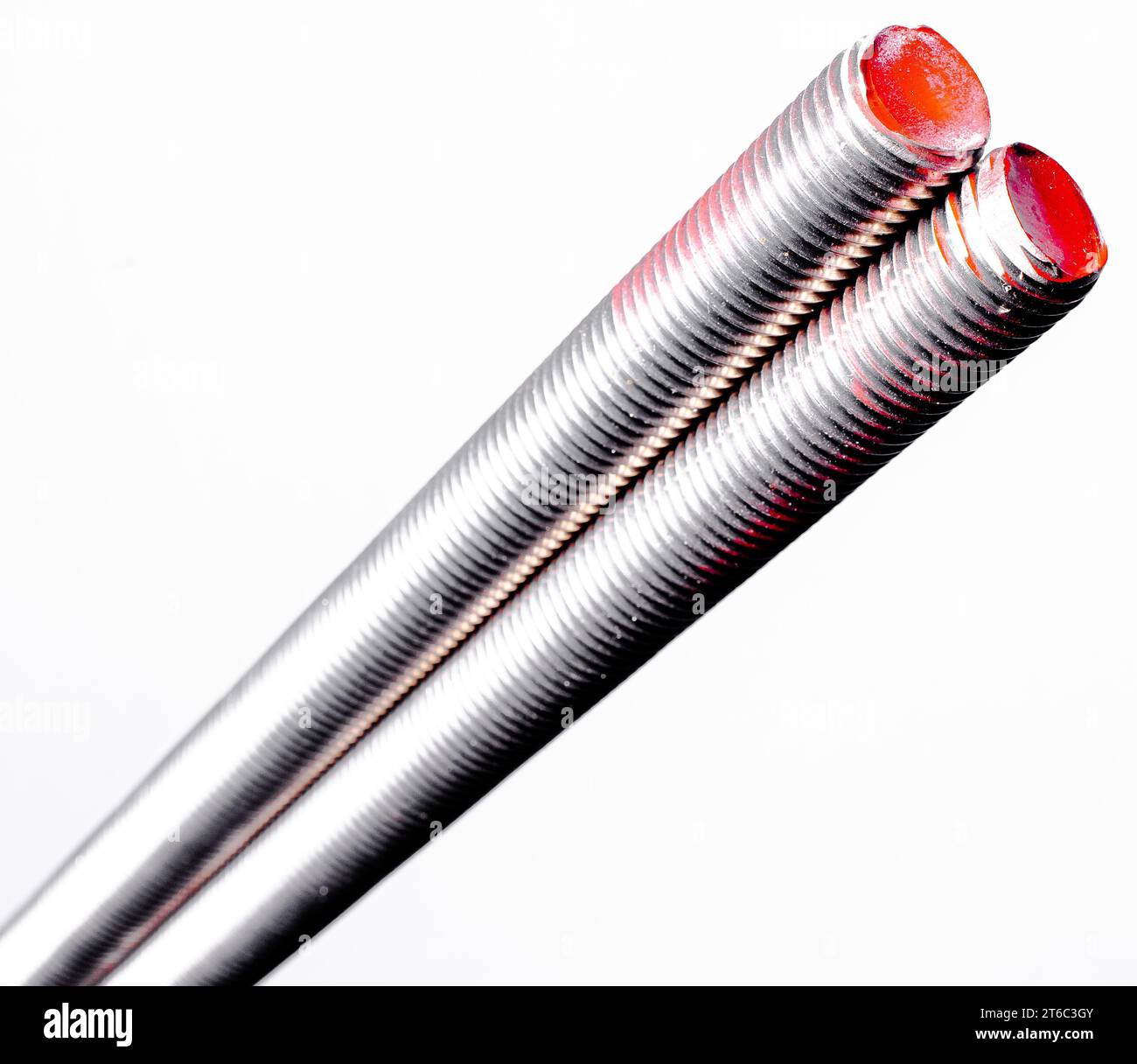 DIN 975 iron threaded bars in bunch Stock Photo - Alamy