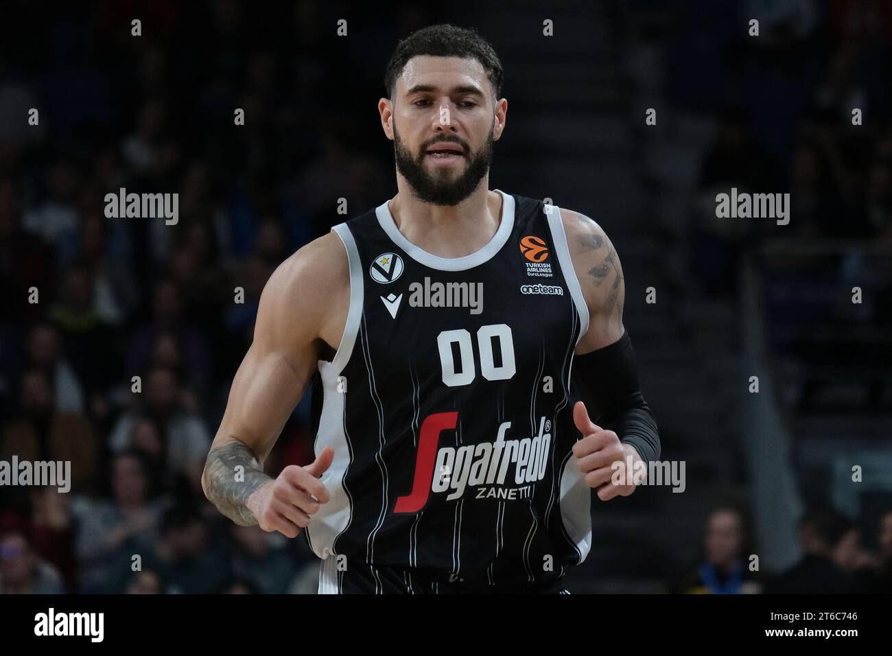 Cordinier Isaia  of  Bologna  during the Turkish Airlines EuroLeague  match between Real Madrid and Virtus Segafredo Bologna at WiZink Center on Novem Stock Photo