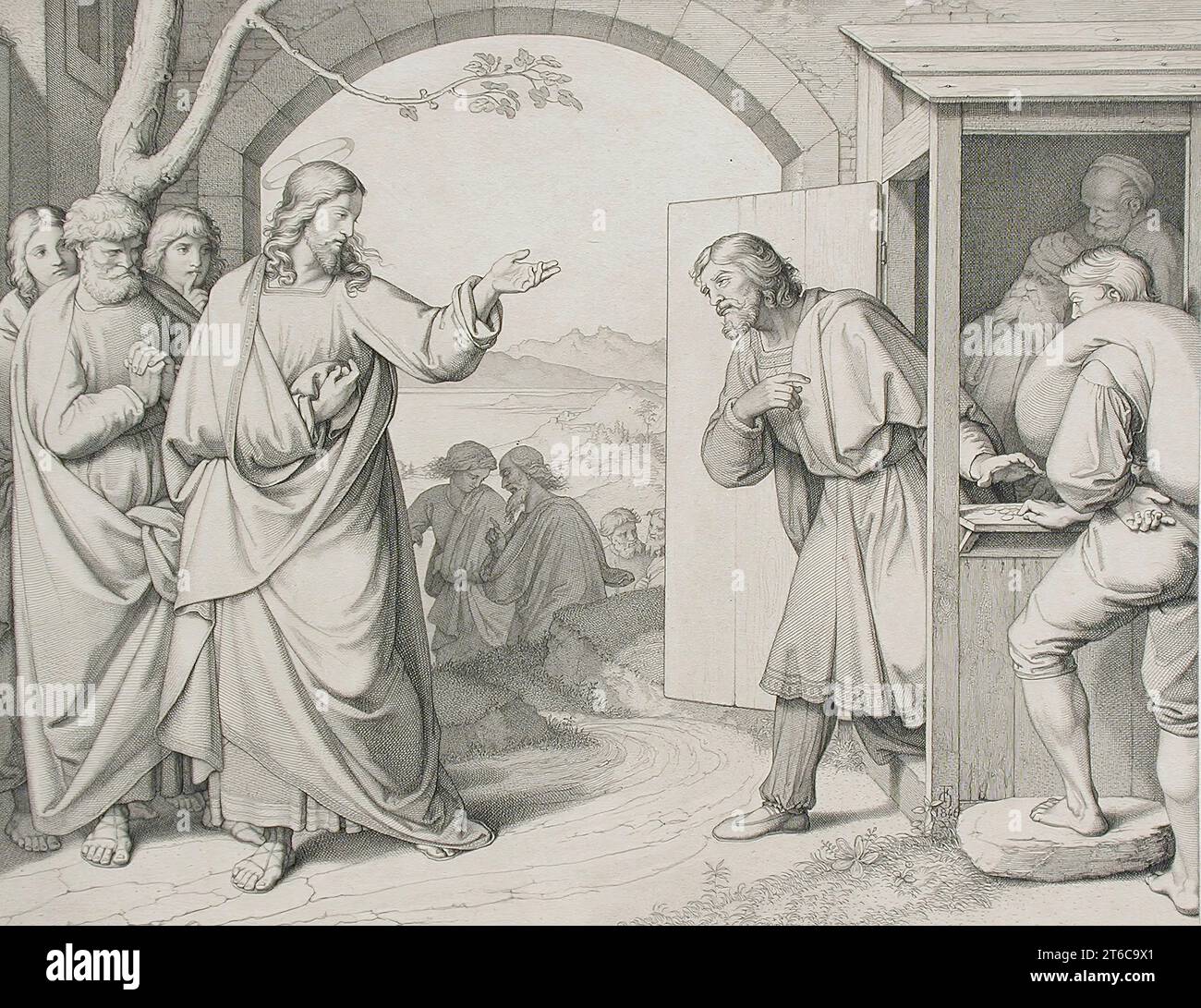 The Calling of Matthew, 1846. Stock Photo