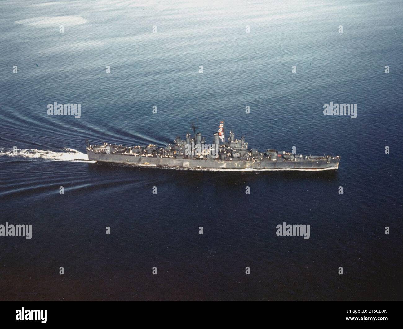 USS Biloxi (CL80) underway 1943 Stock Photo Alamy
