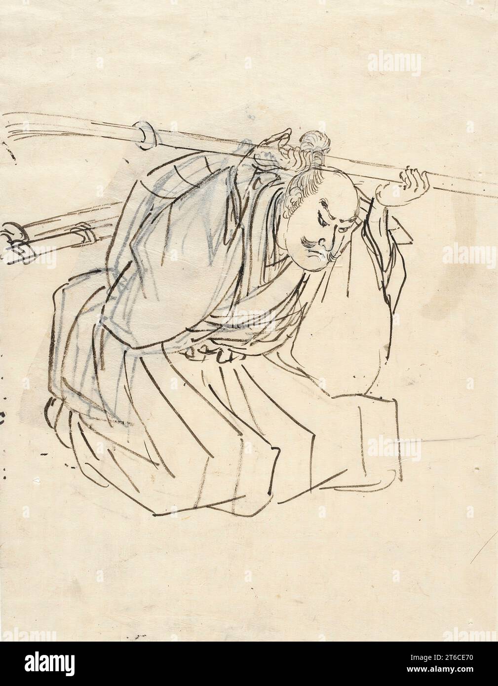 Shinano Sakon Tomoyuki, between 1848 and 1849. From Heroic Stories of the &quot;Chronicle of the Great Peace&quot;. Stock Photo