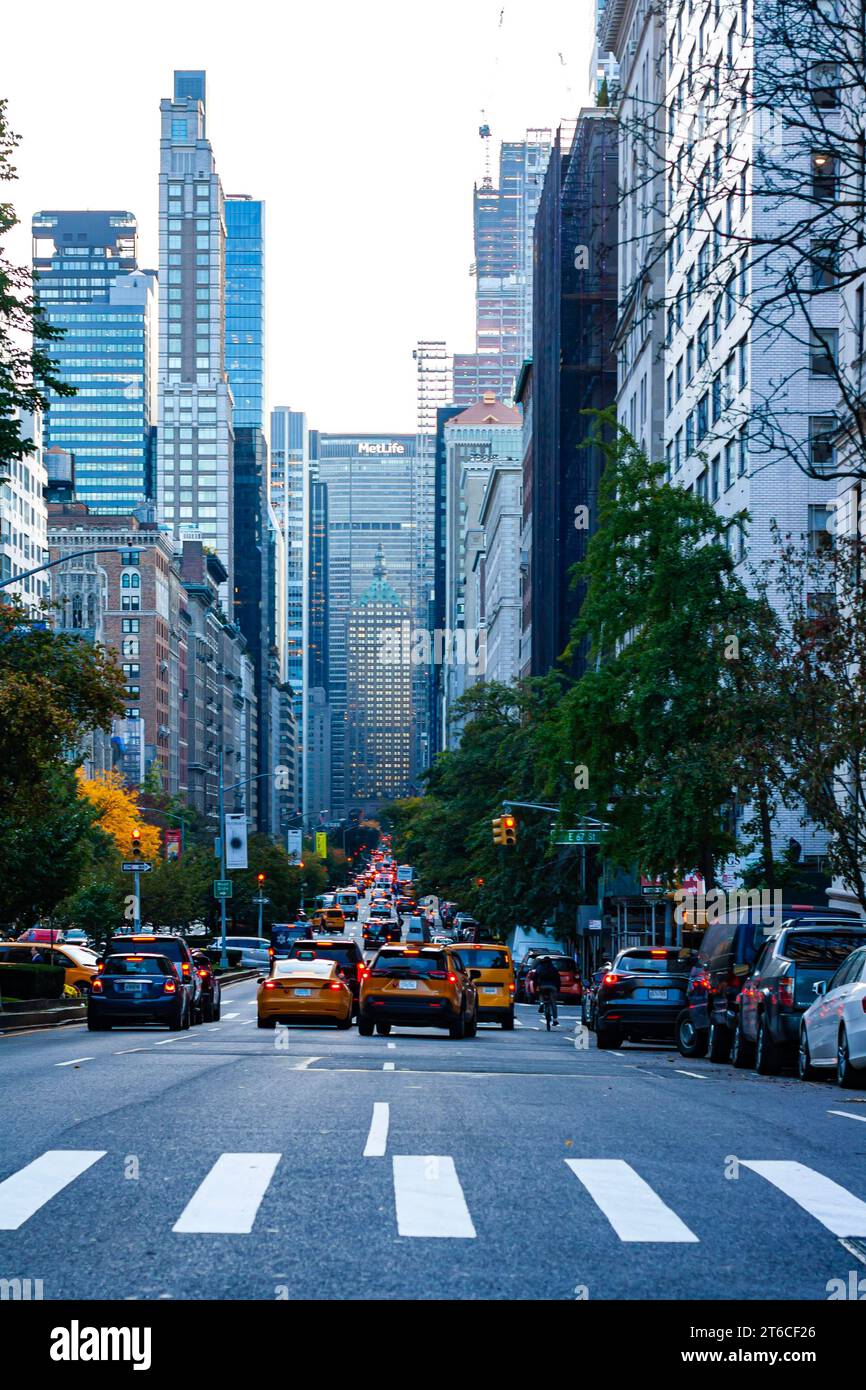 Park Avenue, Manhattan, New York City Stock Photo