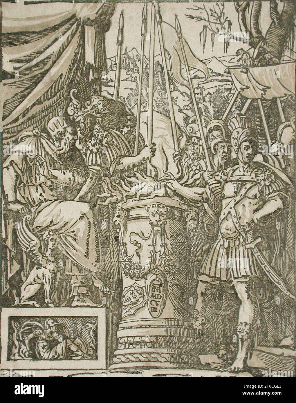 Mucius Scaevola, 1608. Stock Photo