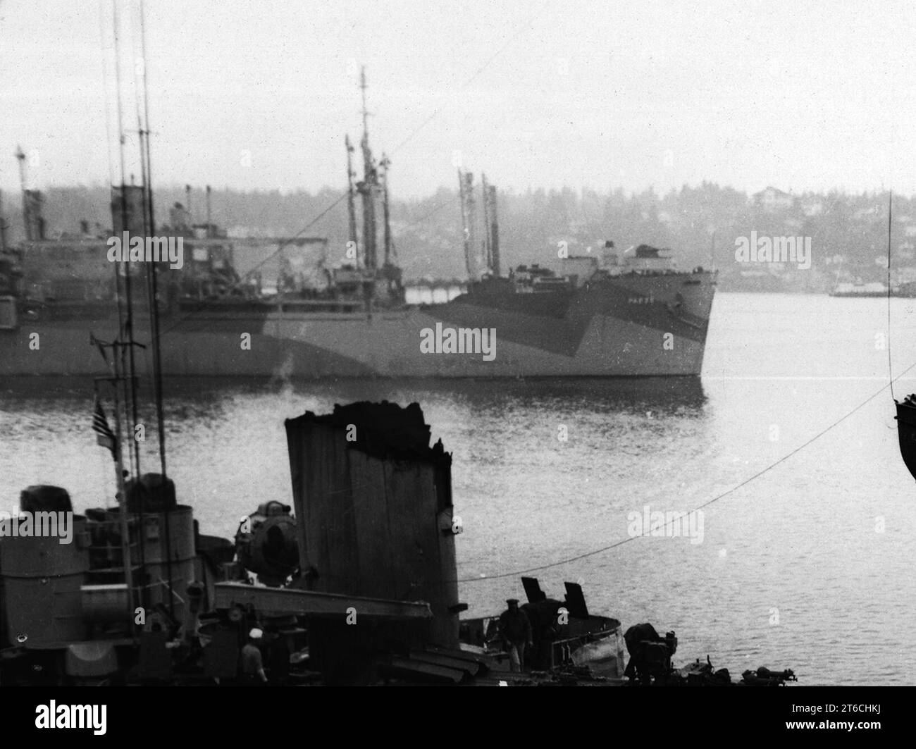 USS Bottineau (APA235) at the Puget Sound Naval Shipyard, Washington