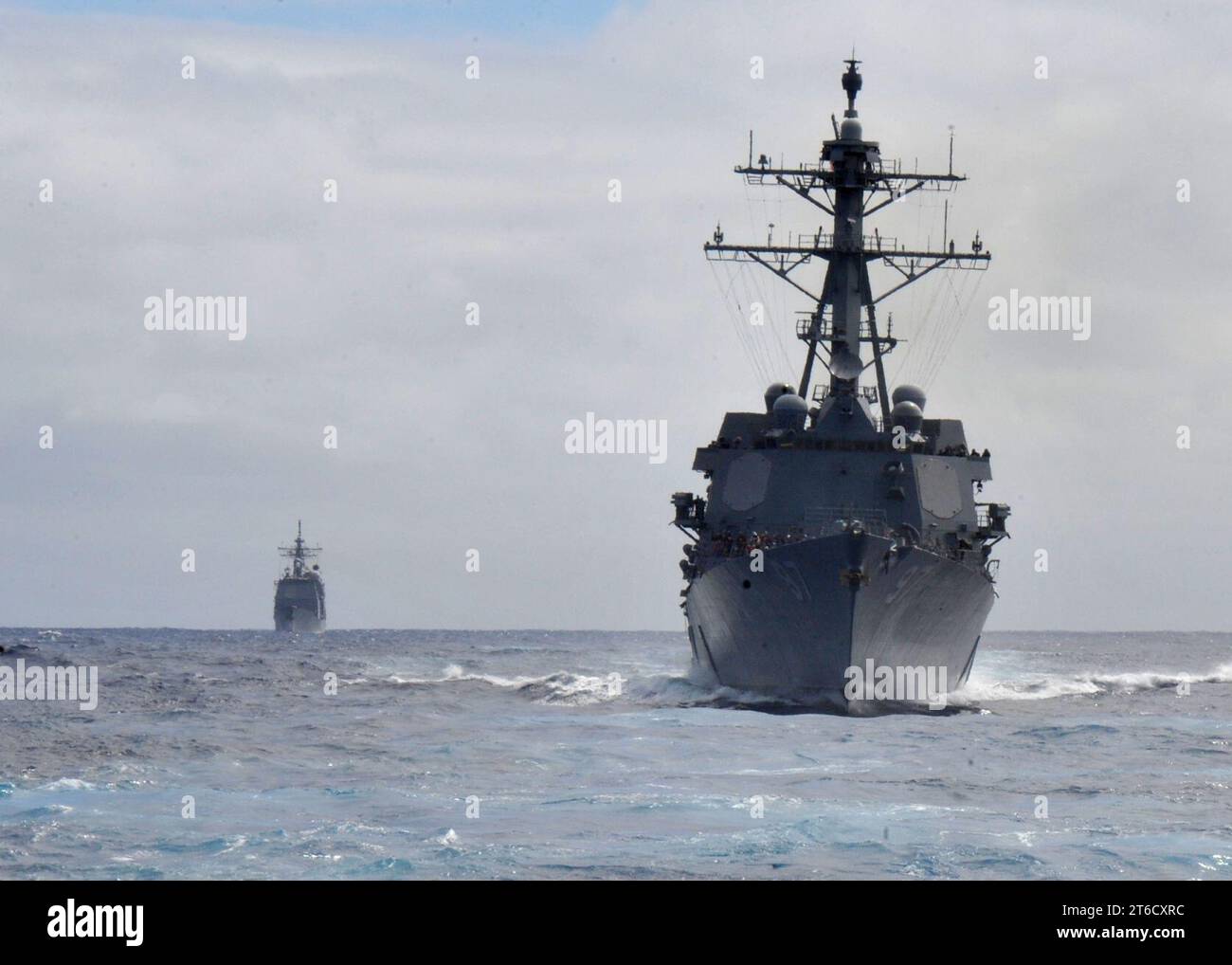 USS Cape St. George operations 140127 Stock Photo