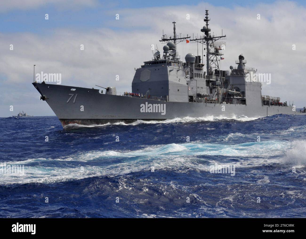 USS Cape St. George operations 140127 Stock Photo