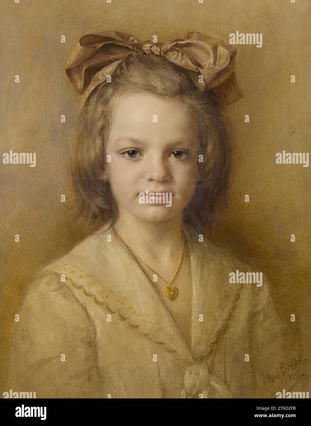 Portrait of The Artist's Daughter (?), 1910 Stock Photo - Alamy