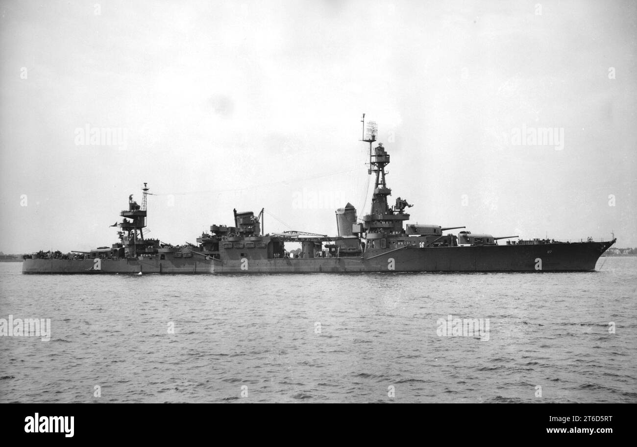 Uss Chester (ca-27) In July 1943 Stock Photo - Alamy