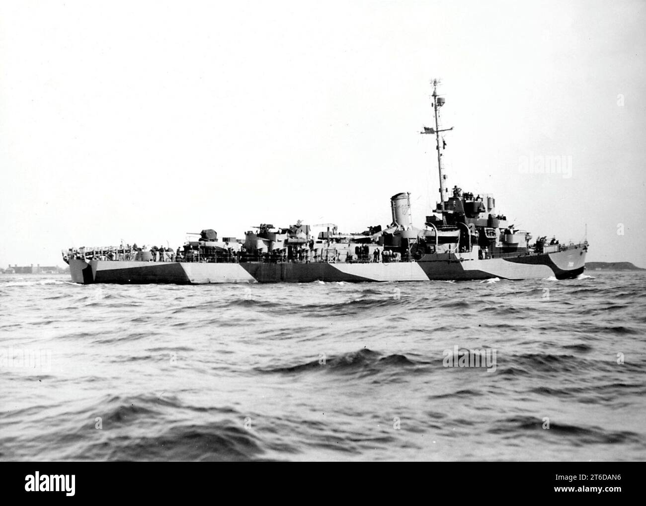USS Currier (DE700) off the Boston Naval Shipyard on 26 March 1944