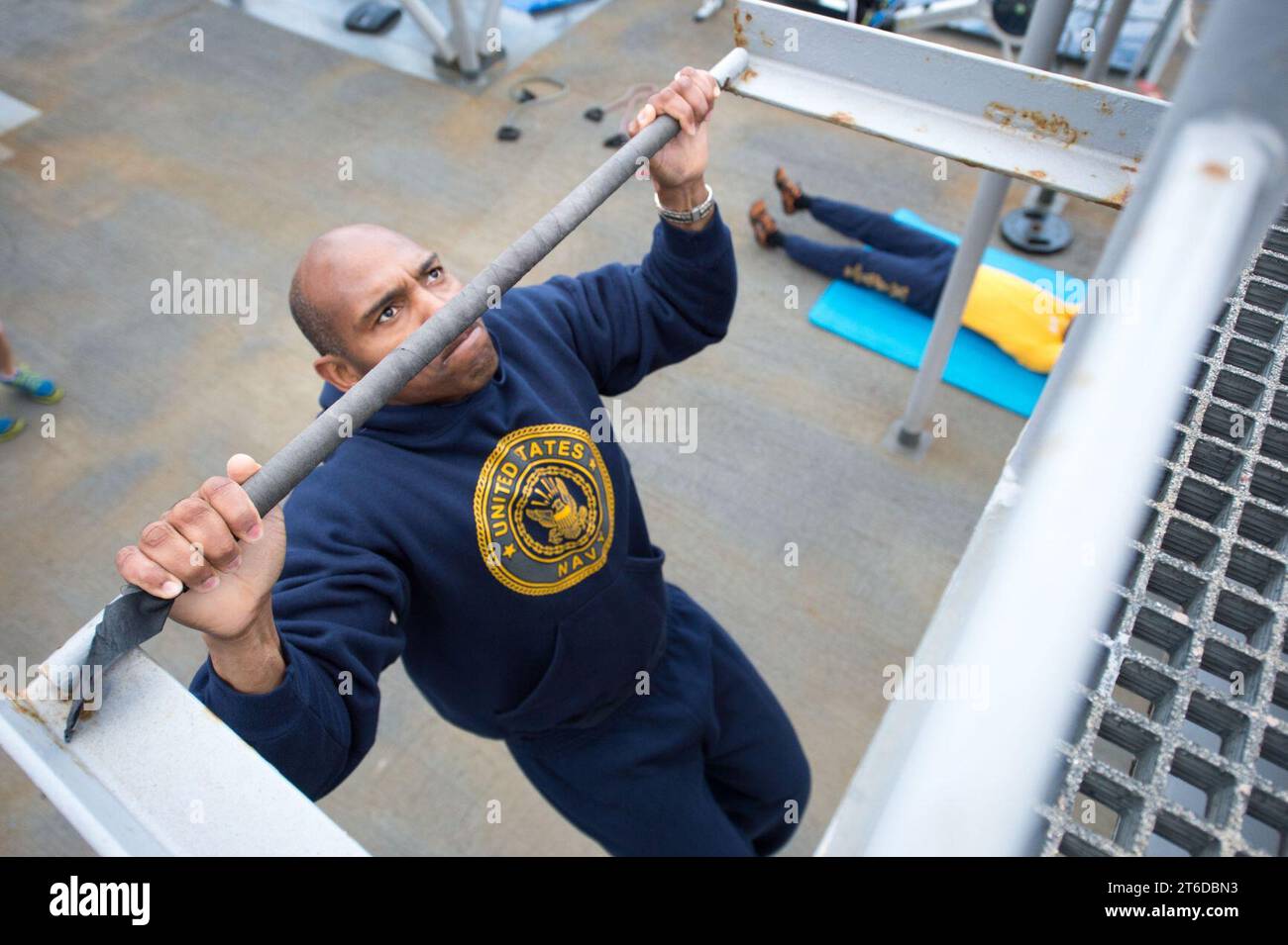 USS Denver action 140310 Stock Photo - Alamy