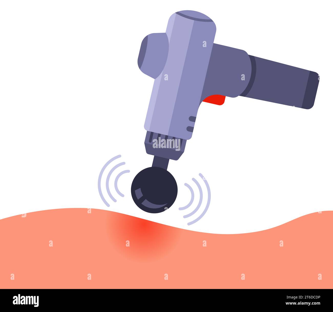 back massage device. flat vector illustration Stock Vector Image & Art