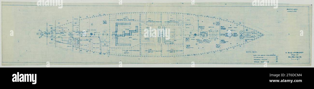 Uss Pg Layout USS Dubuque (PG-17)- Booklet of General Plans - Berth Deck Stock Photo ...