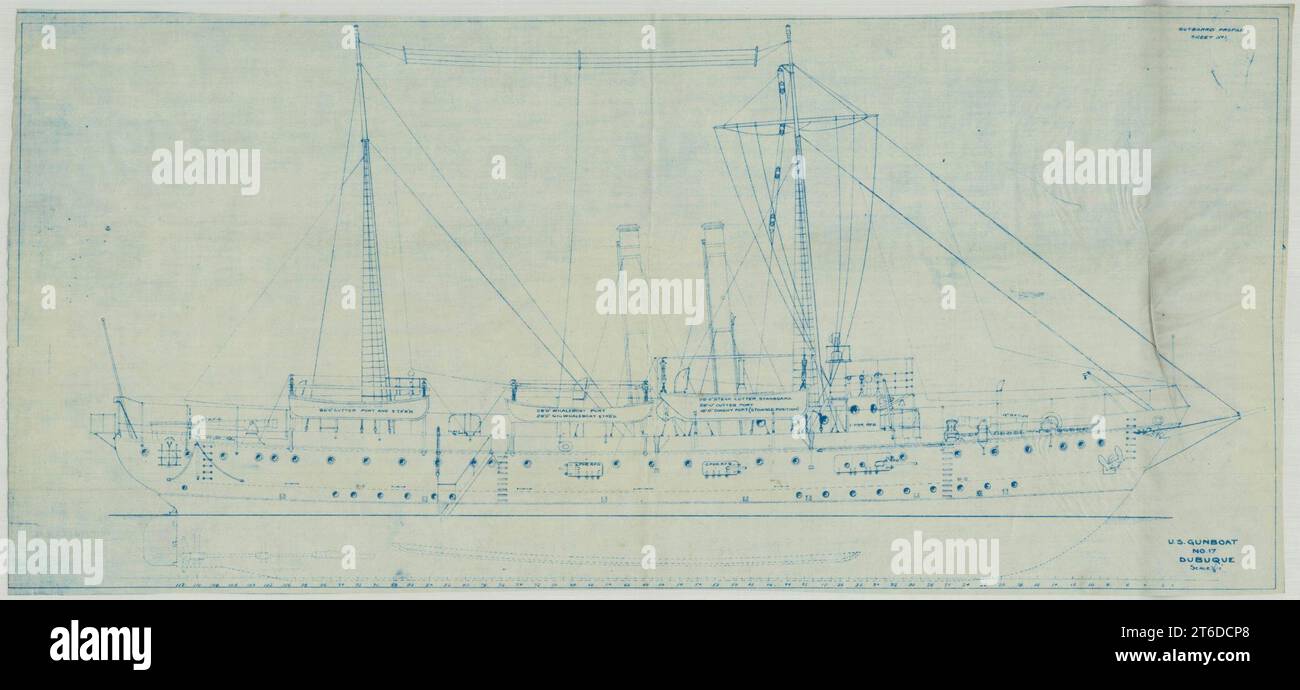 Uss Pg Layout USS Dubuque (PG-17)- Booklet of General Plans - Outboard Profile Stock ...