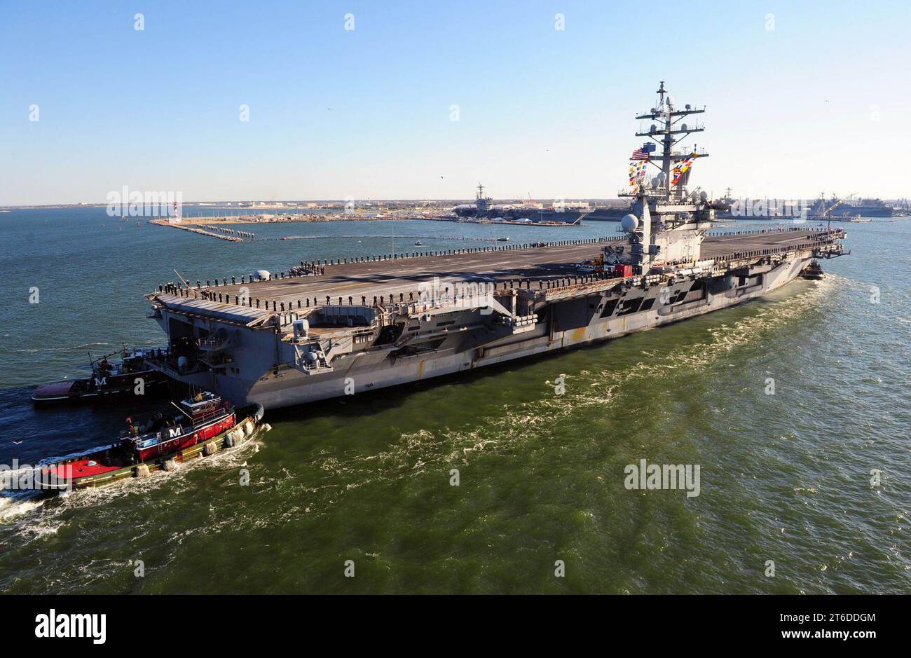 Uss Dwight D Eisenhower Returns Home 8293468591 Stock Photo Alamy