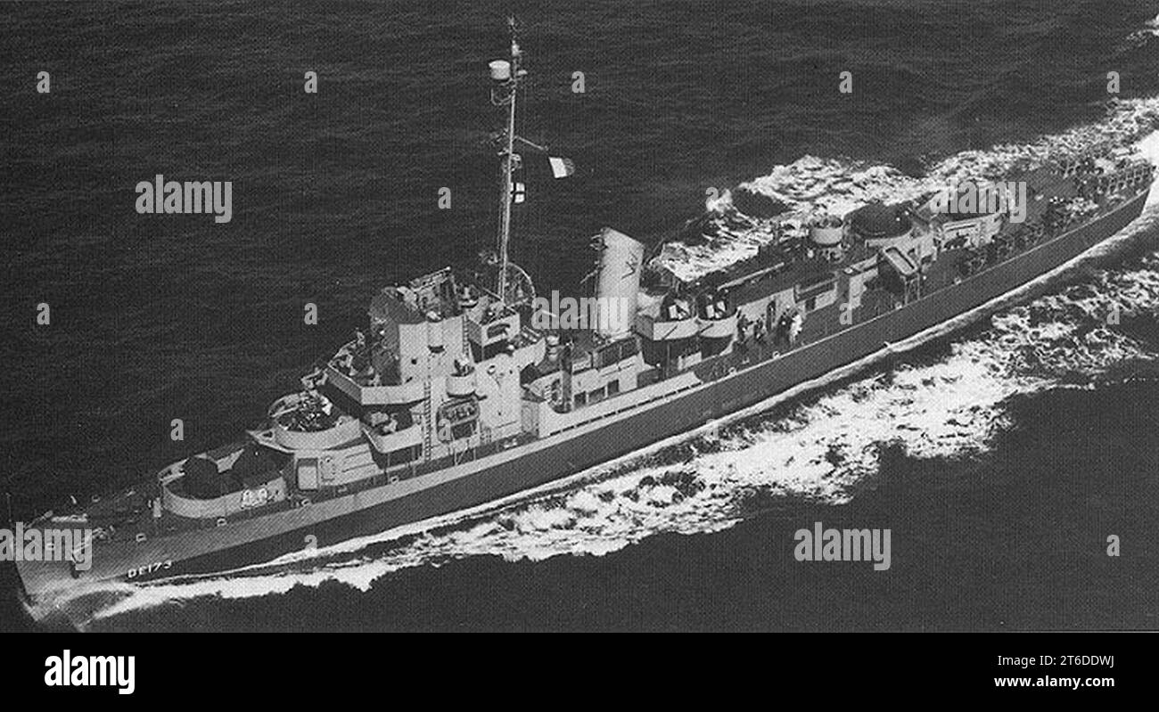 USS Eldridge (DE173) underway, circa in 1944 Stock Photo Alamy
