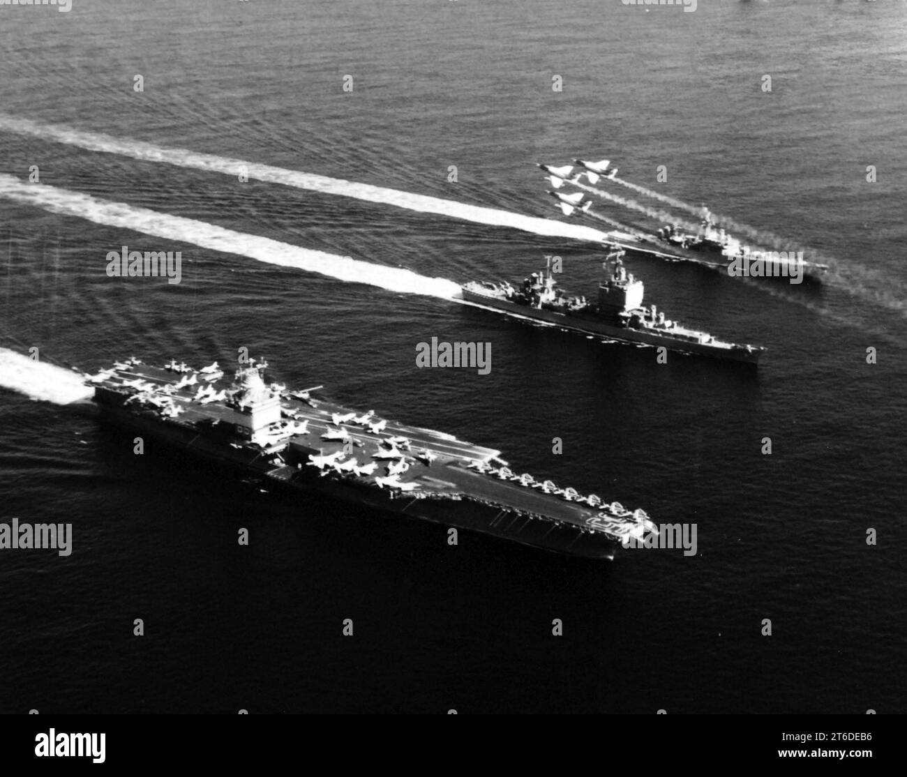 USS Enterprise (CVAN65), USS Long Beach (CGN9) and USS Bainbridge