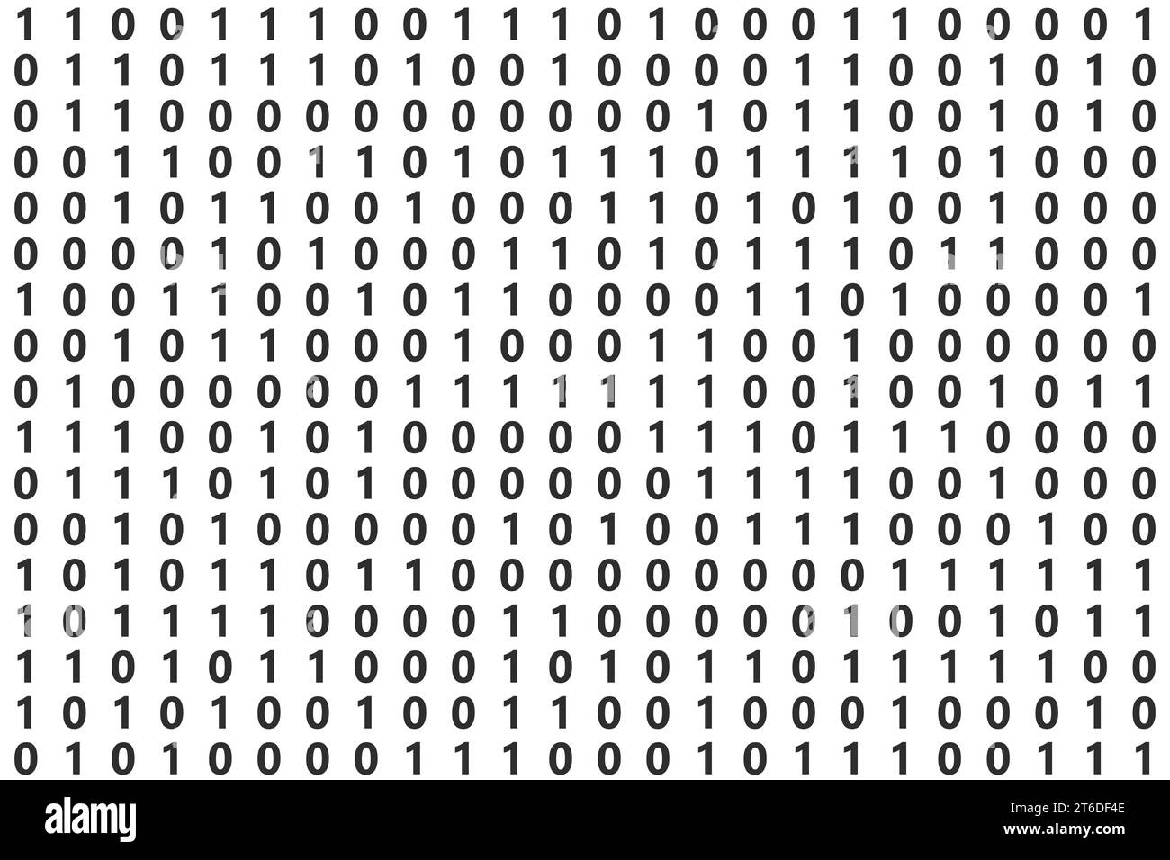 Binary code on white background. 3D illustration image Stock Photo - Alamy