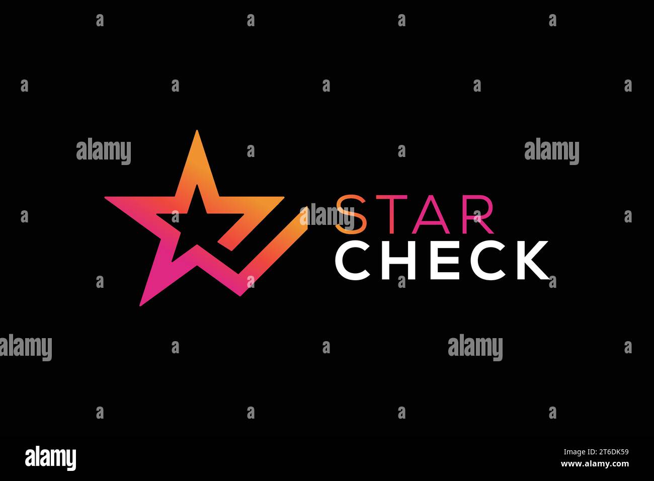 Modern star check mark vector logo design Stock Vector Image & Art Alamy