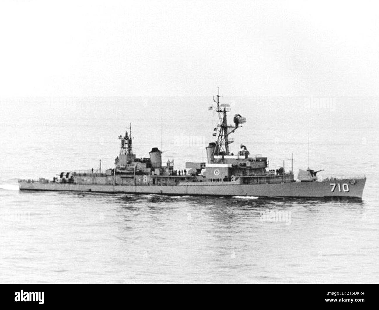 USS Gearing (DD-710) underway at sea on 27 January 1967 (KN 14675 Stock ...