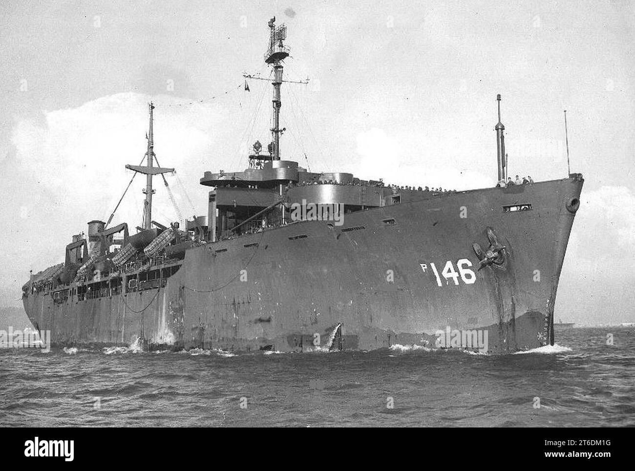 Uss Rose USS General W. F. Hase (AP-146) underway, circa in 1945 Stock Photo - Alamy