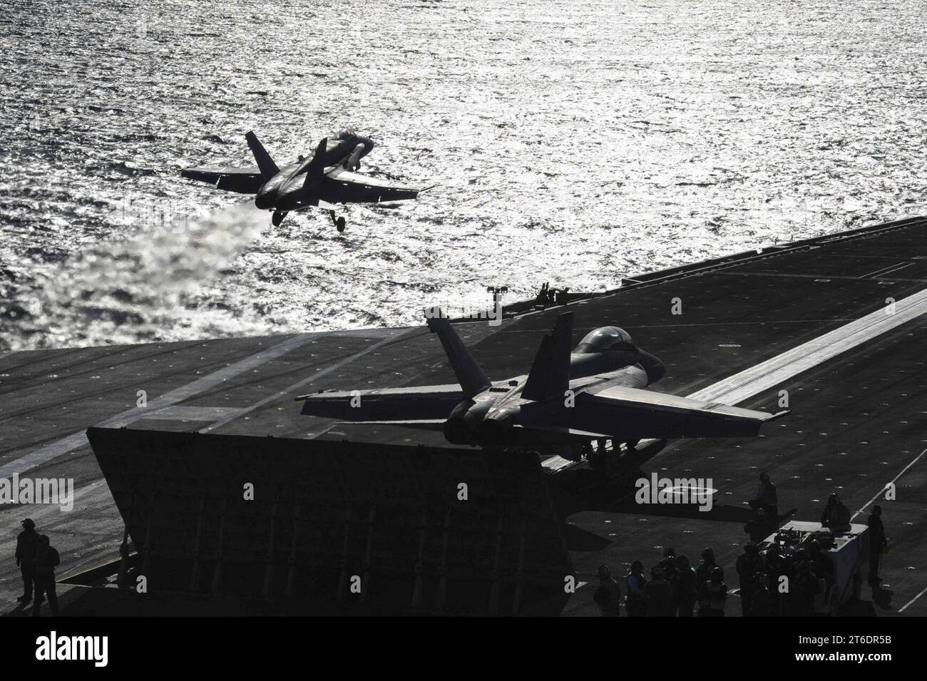USS George H.W. Bush conducts flight operations Stock Photo - Alamy