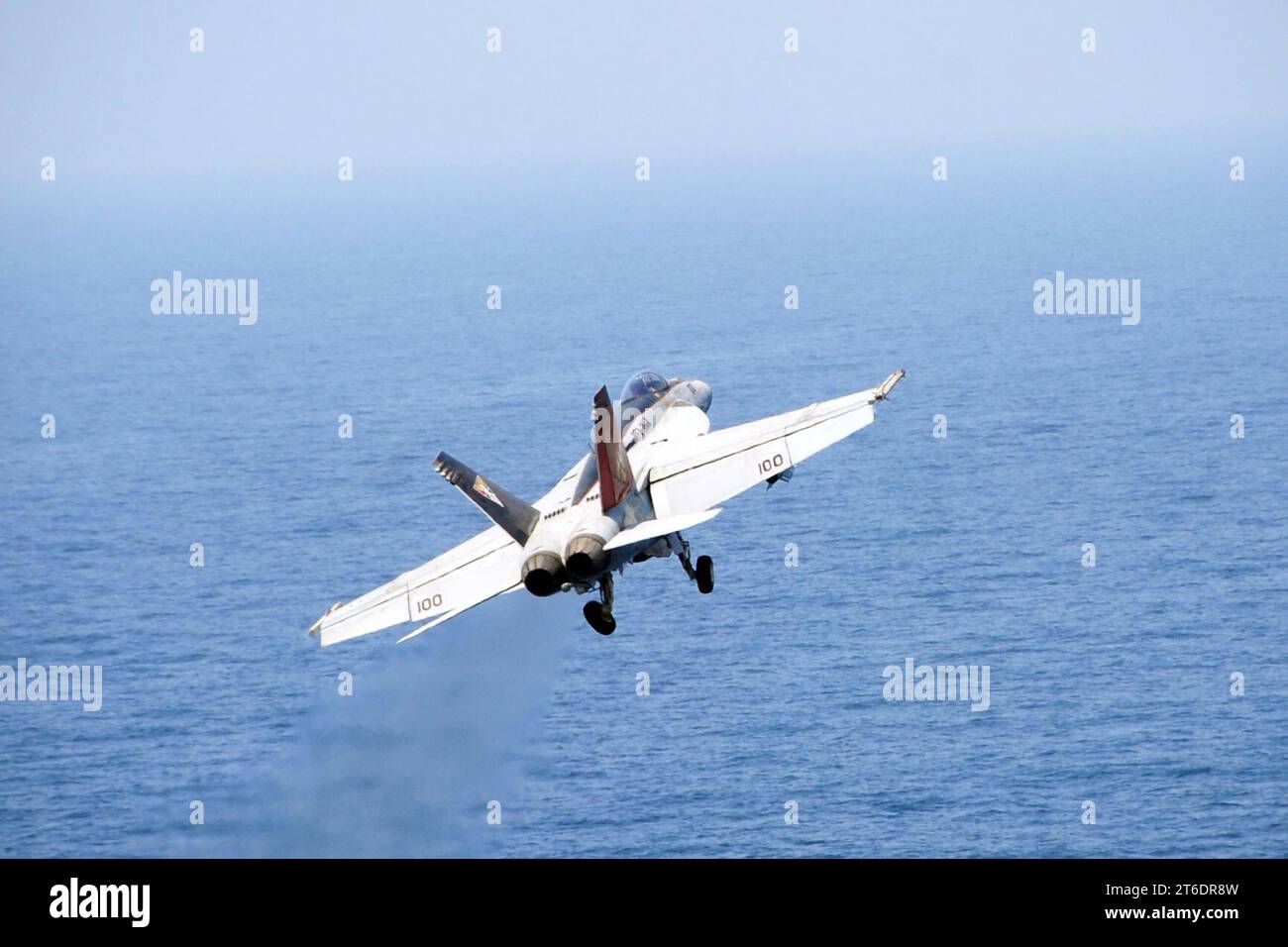 USS George H.W. Bush flight operations 140830 Stock Photo - Alamy