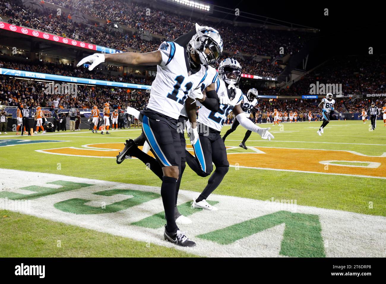 Carolina Panthers wide receiver Ihmir Smith-Marsette (11) celebrates ...