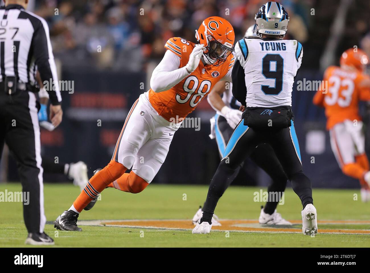 Chicago Bears Defensive End Montez Sweat (98) In Action During An NFL ...