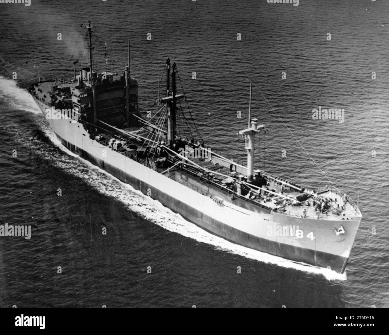 USS Grainger (AK-184) underway, circa the late 1940s Stock Photo