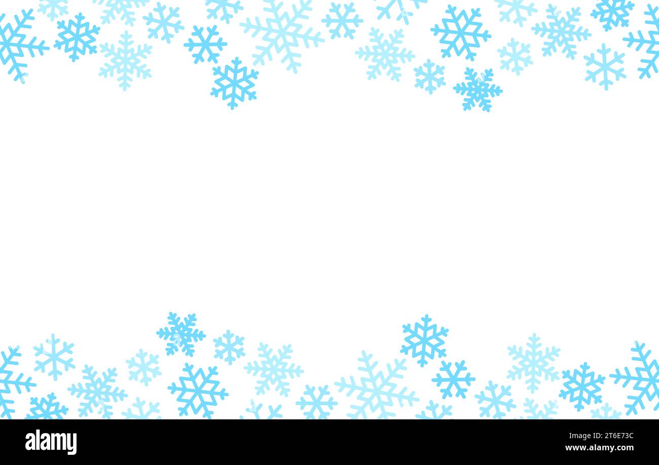snowflakes seamless background copy space vector illustration Stock Vector