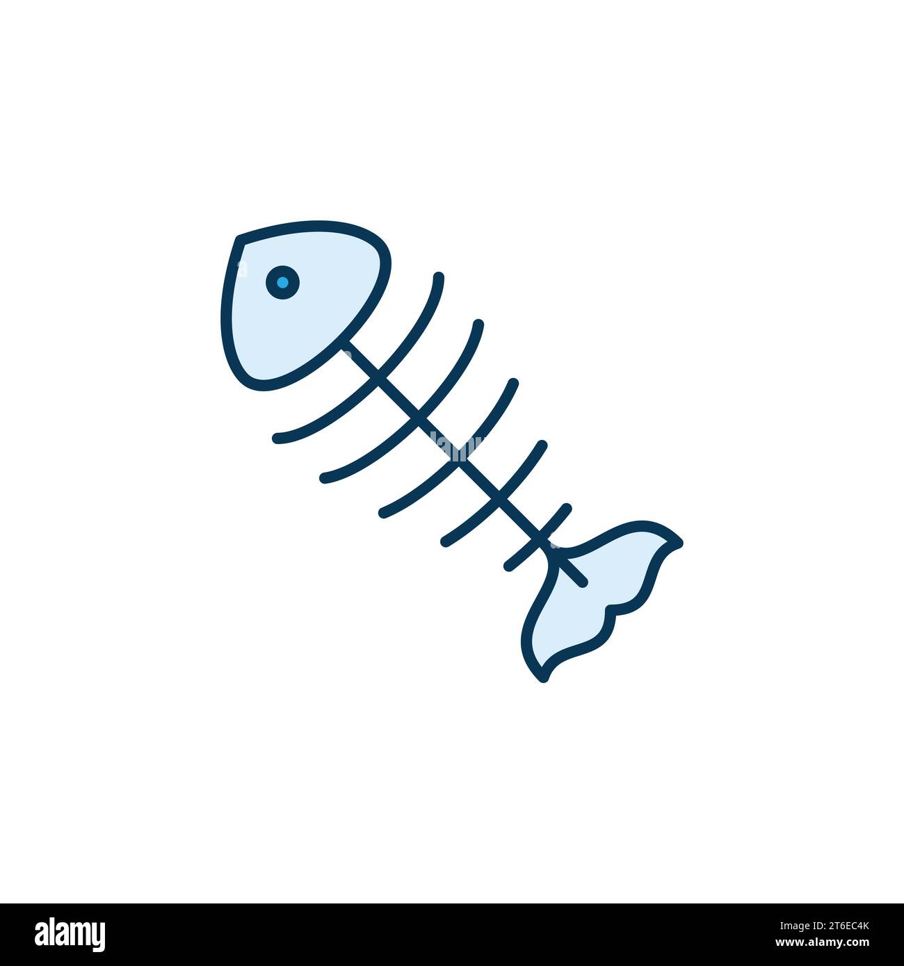 Fish Bone vector Water Pollution modern icon Stock Vector Image & Art ...