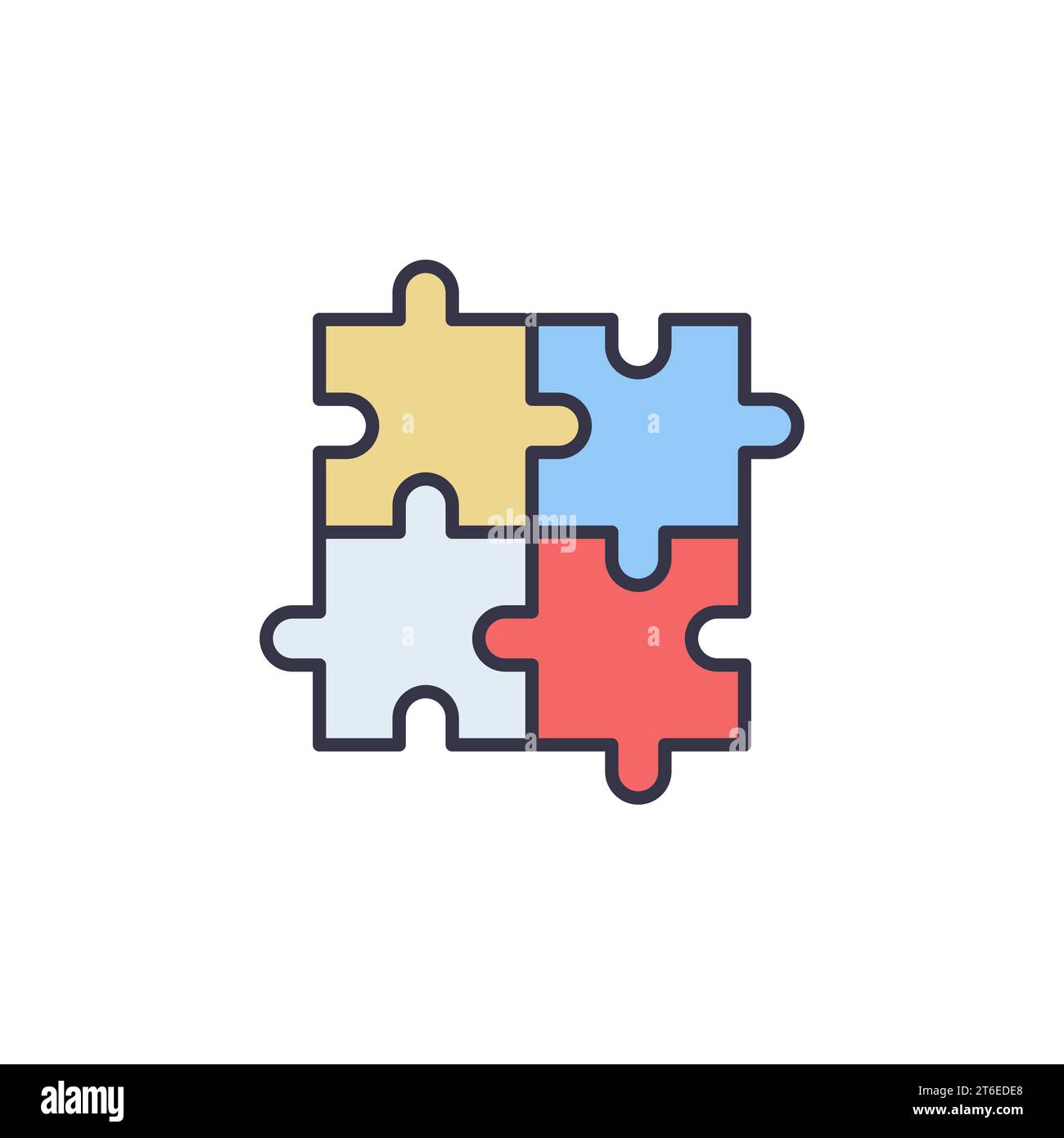 Puzzle vector concept modern icon or logo element Stock Vector Image ...