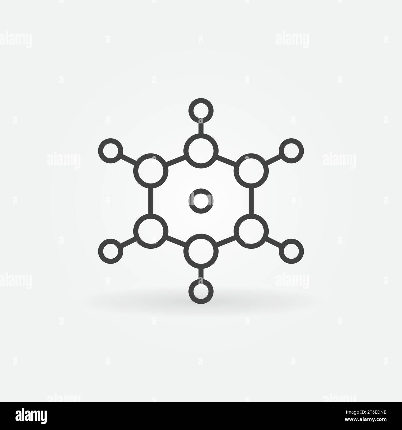 Molecule vector concept Chemistry icon or symbol in thin line style ...
