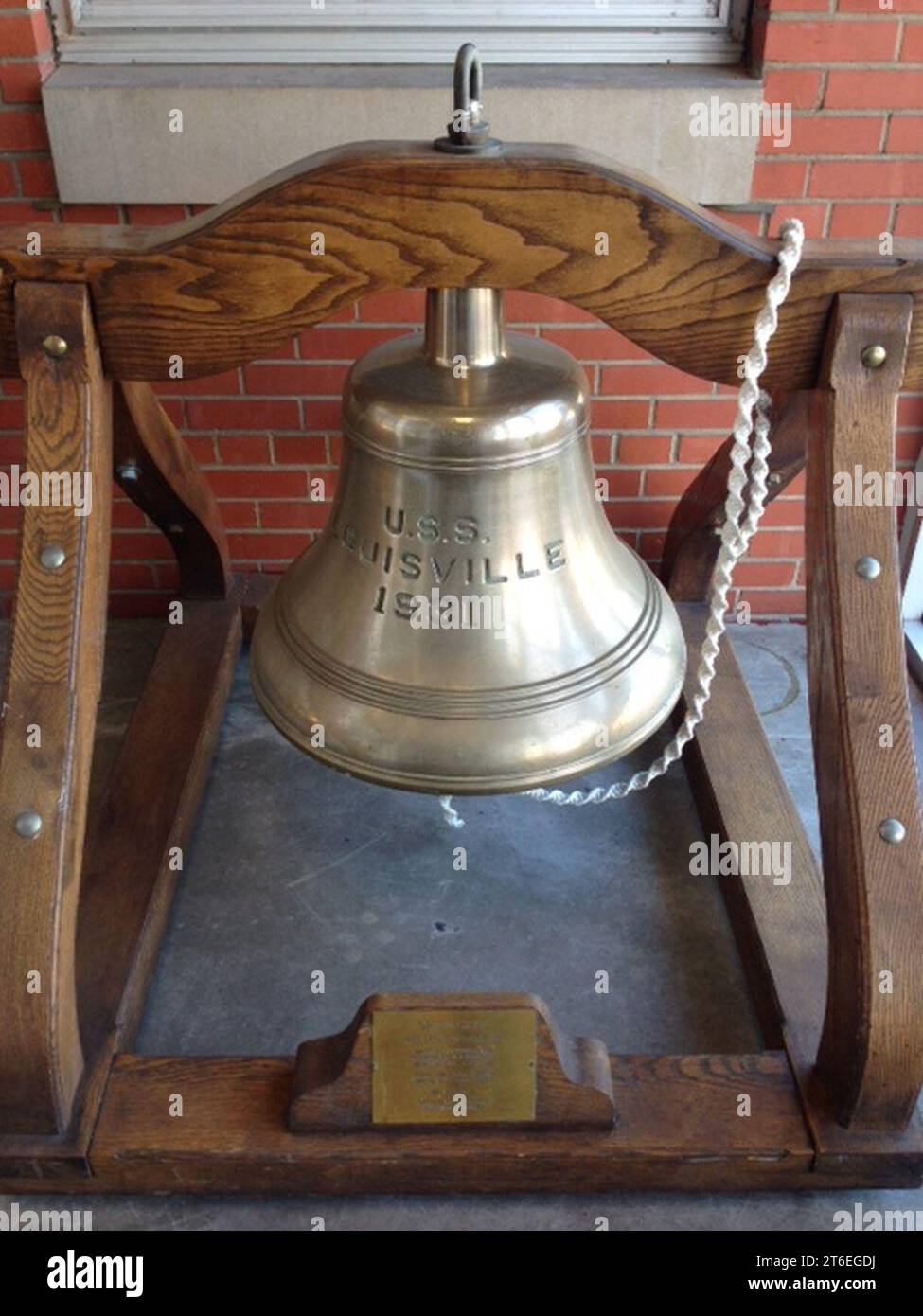 USS Louisville ship's bell1 Stock Photo - Alamy