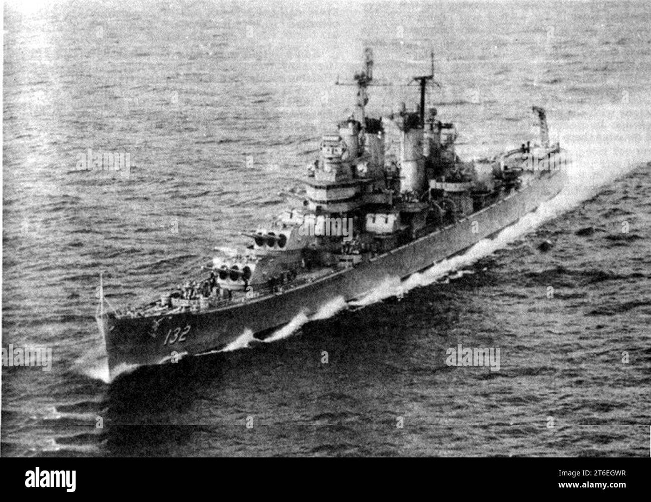 USS Macon (CA-132) underway at sea, circa 1960 Stock Photo - Alamy