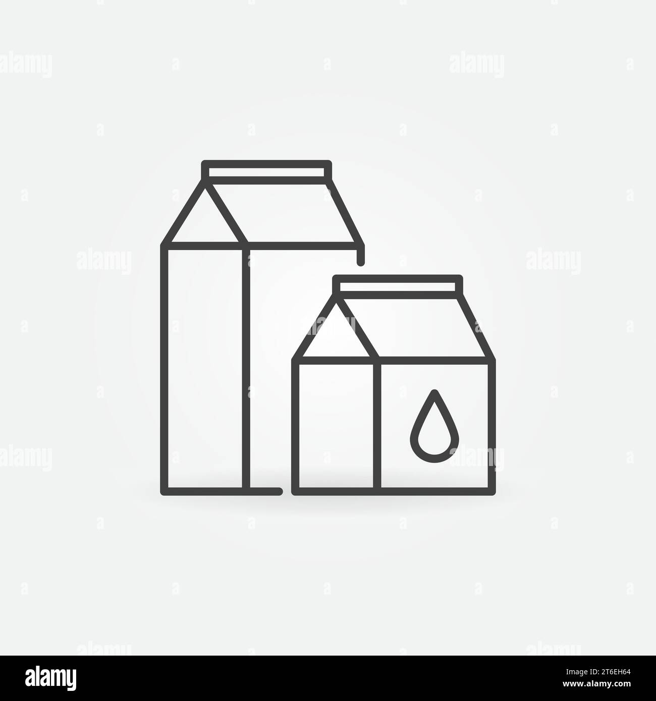 Paper Boxes for Liquid Food vector Milk Packs concept icon or symbol in ...
