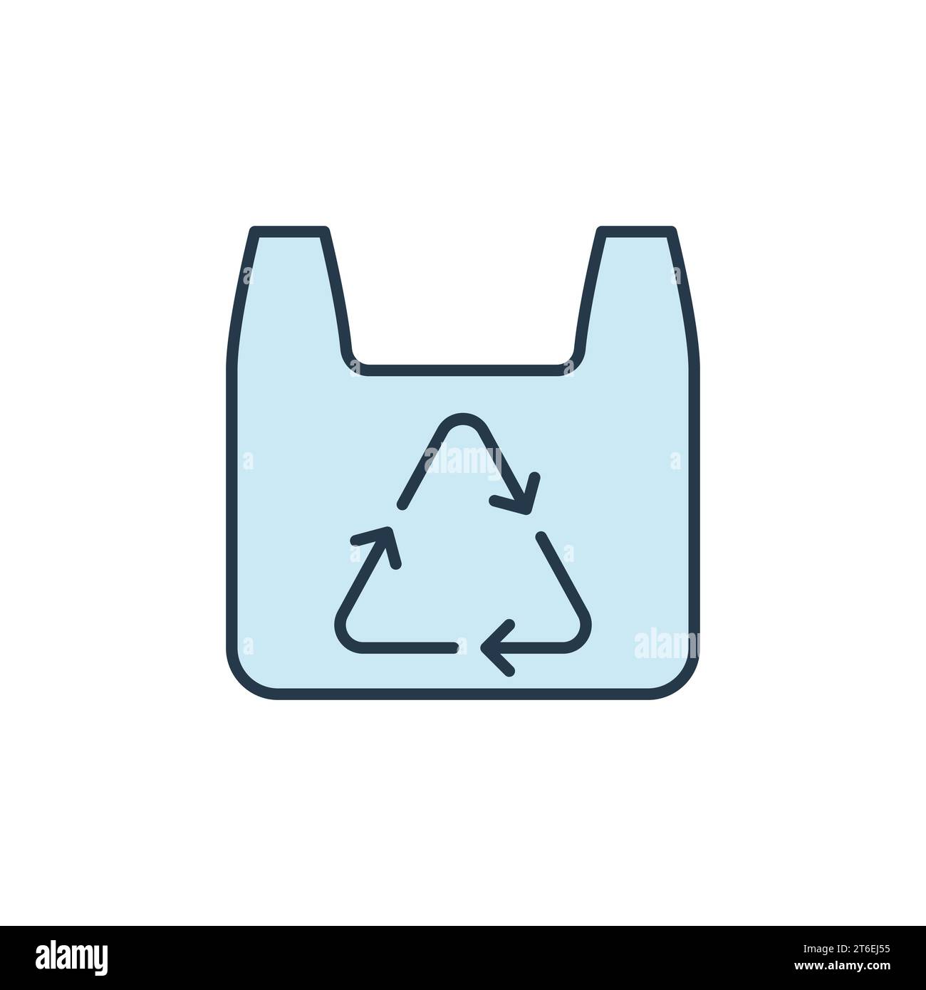 Plastic Bag recycle vector Recycling concept colored icon or design ...