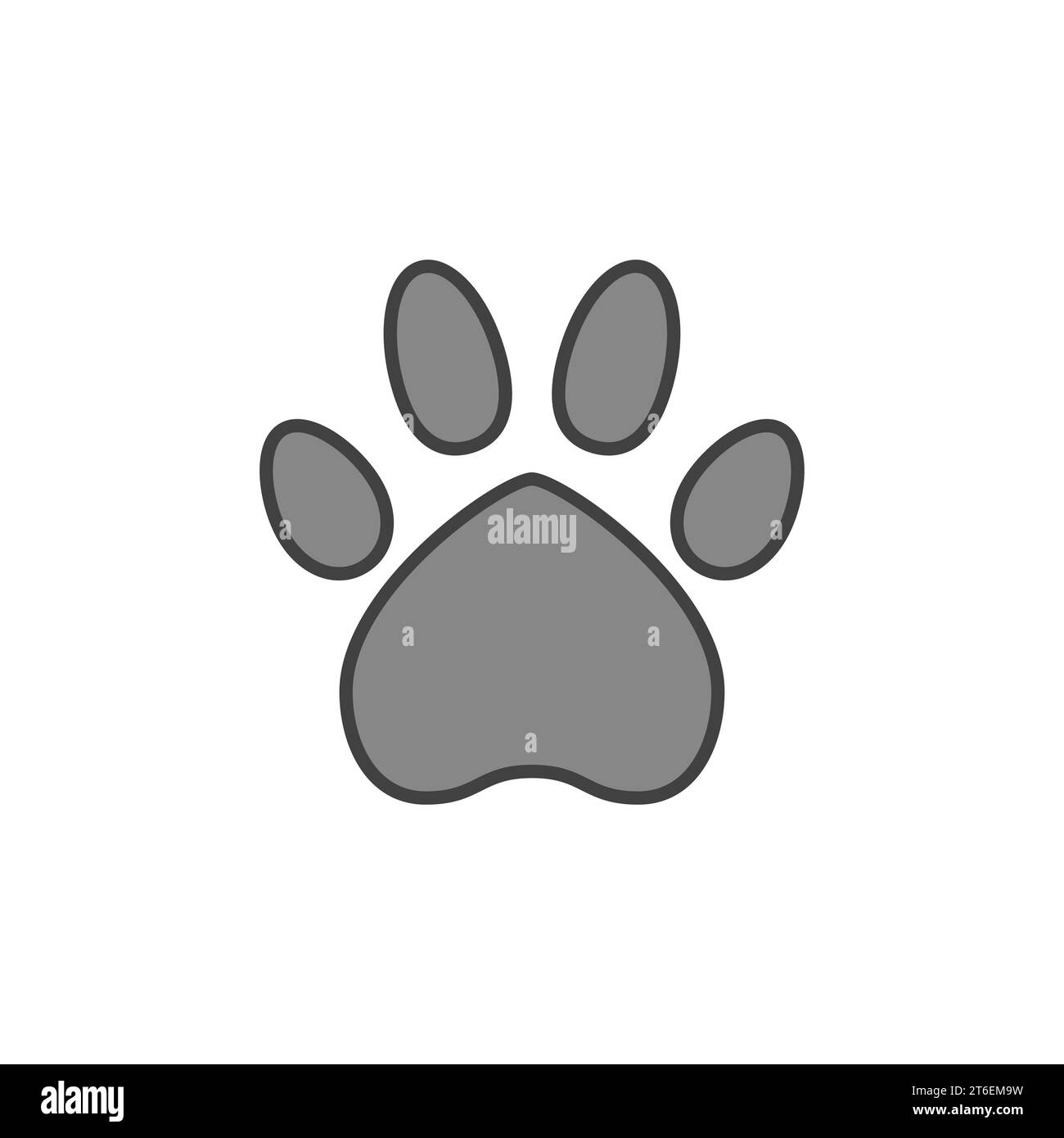 Cat Paw Prints White Transparent, Stylish Black Cat Paw Print Icon Vector  Illustration, Cat Icons, Black Icons, Paw Icons PNG Image For Free Download