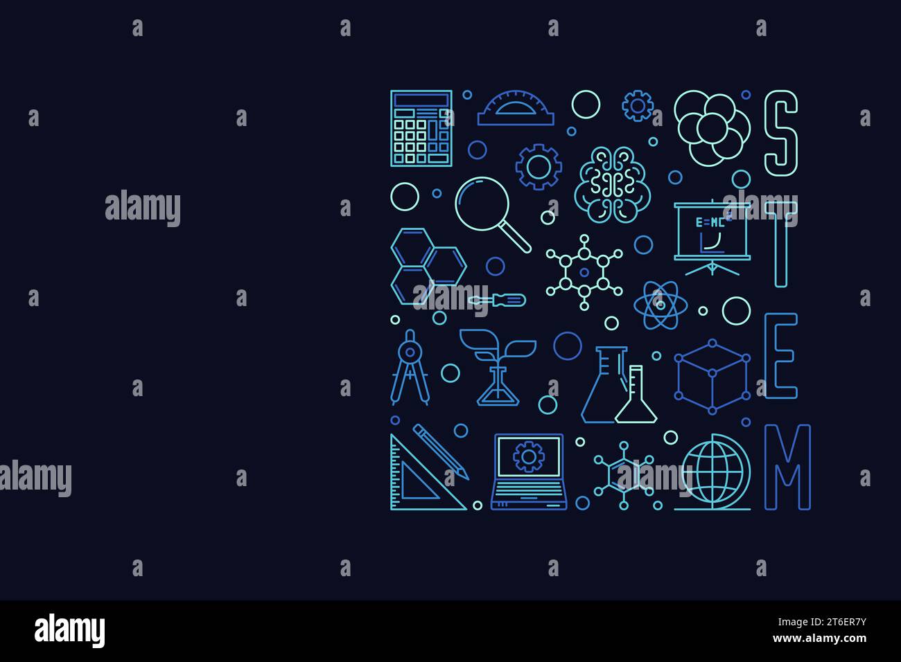 STEM - Science, Technology, Engineering and Mathematics concept outline ...