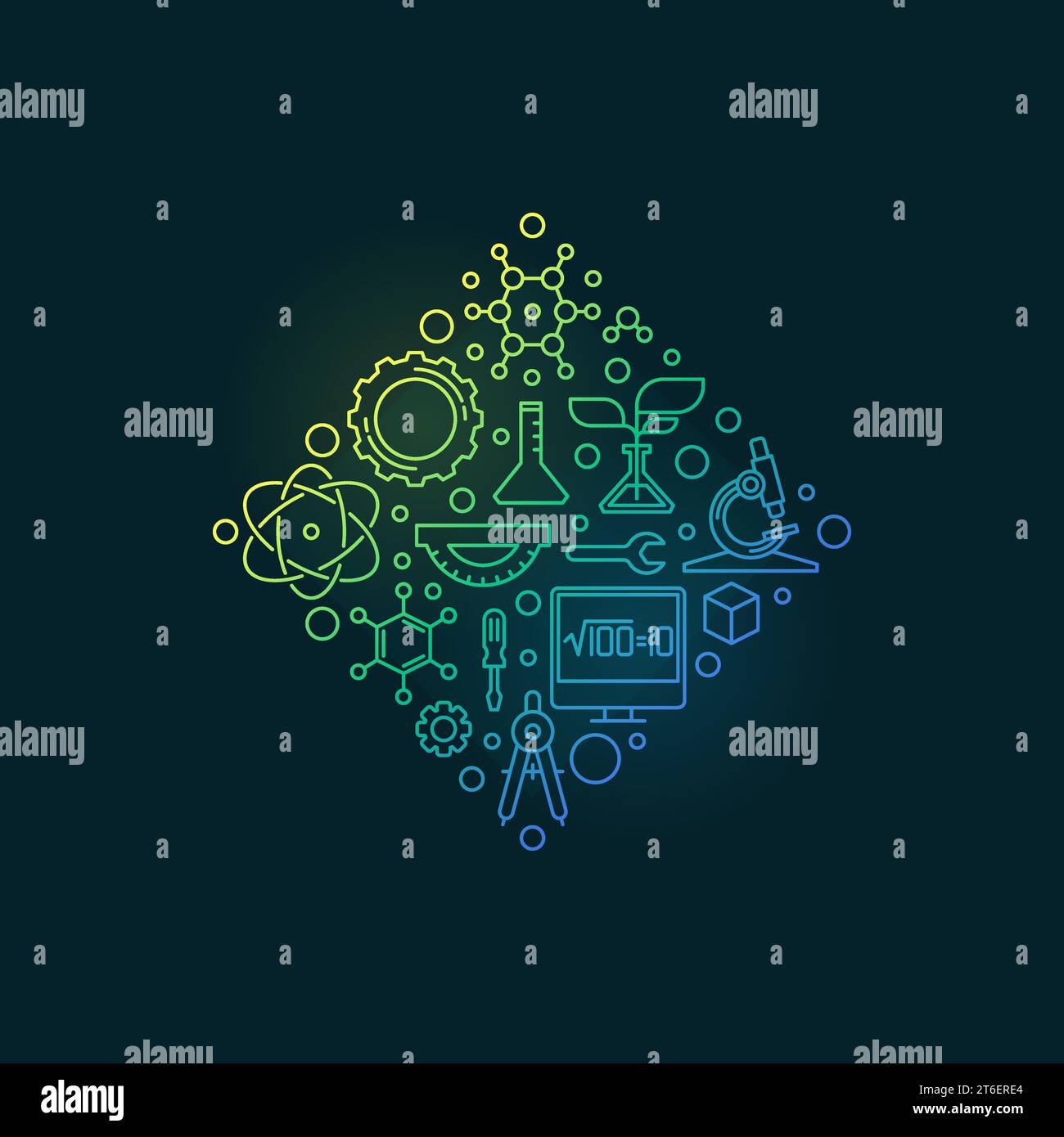 STEM - Science, Technology, Engineering and Mathematics diamond shaped ...