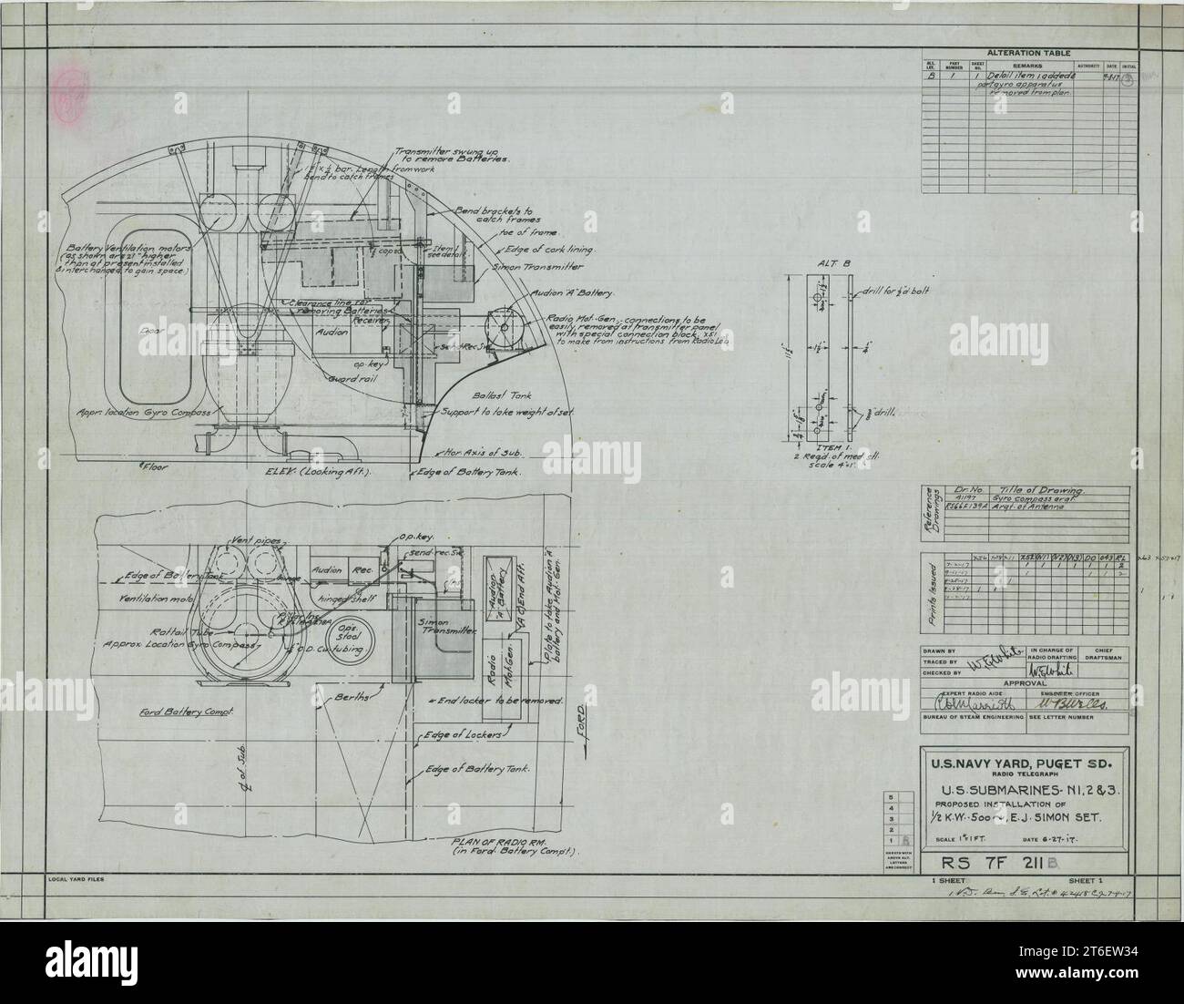 USS N1 (SS53), USS N2 (SS54), USS N3 (SS55) Proposed