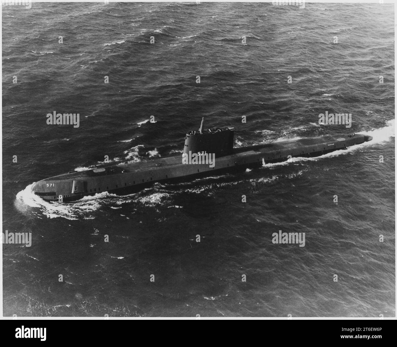 USS Nautilus (SS571), the Navy's first atomic powered submarine, on