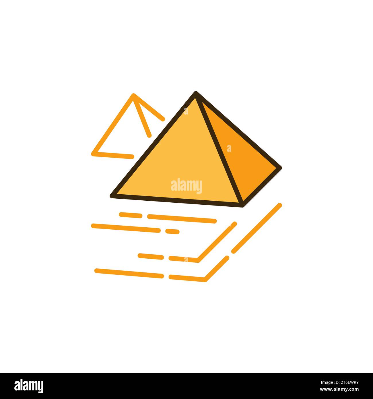 Ancient egyptian pyramids of giza Cut Out Stock Images & Pictures - Alamy